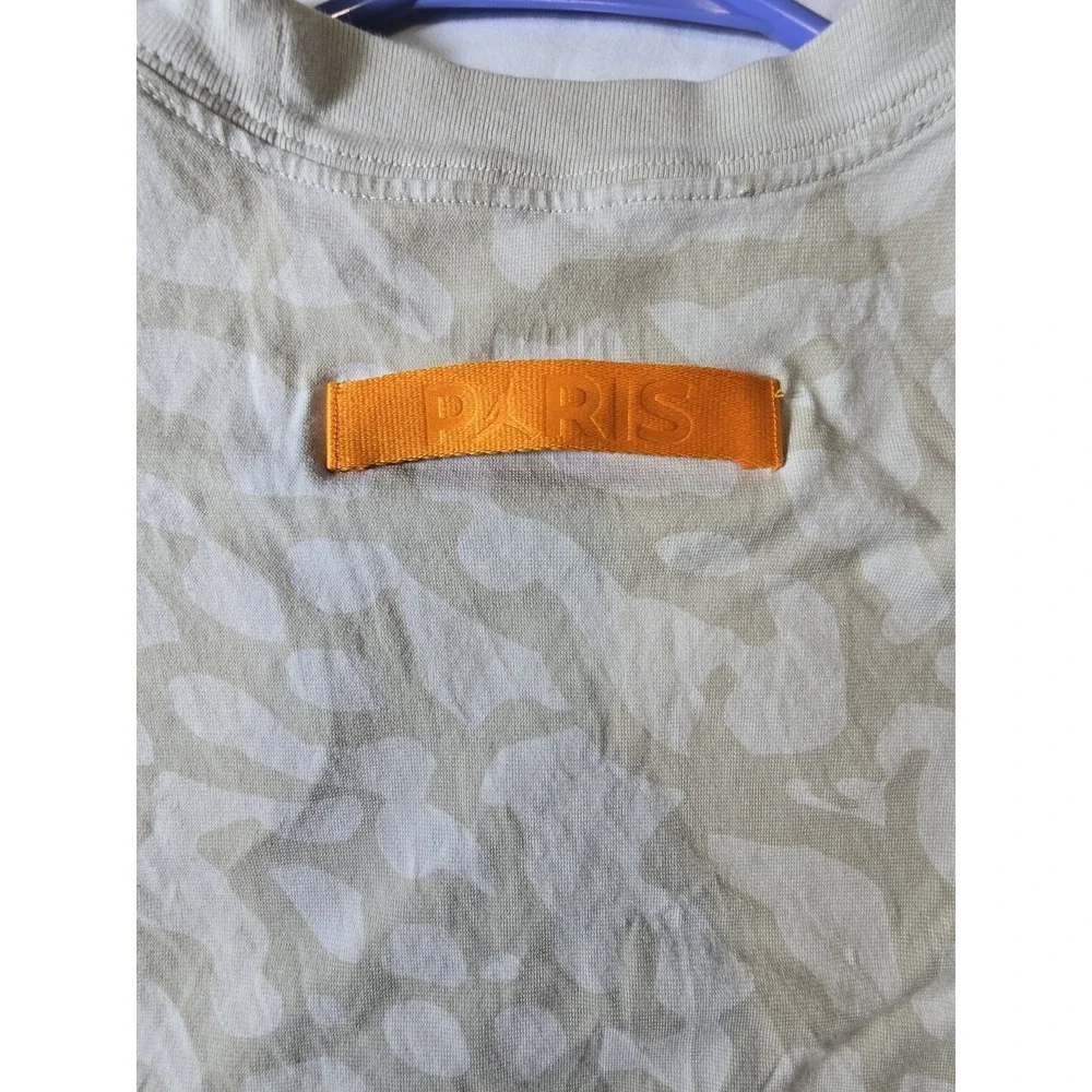 Air Jordan Paris Saint-Germain Graphic T-Shirt 'Beige Grey' Men's XL Oversized